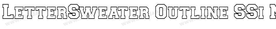 LetterSweater Outline SSi Normal字体转换
